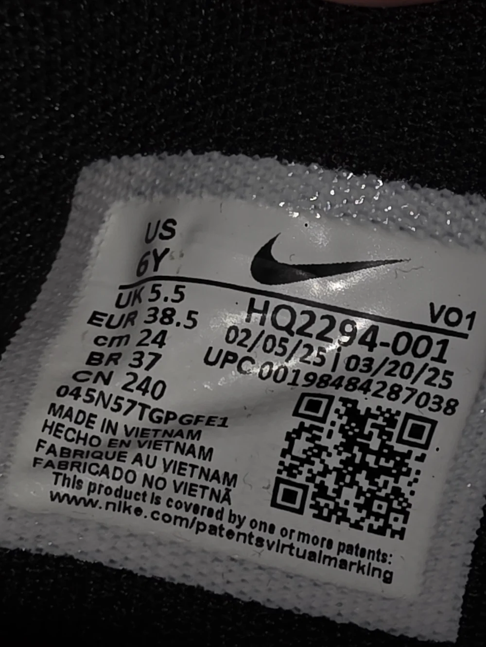 Nike A'One SE GS 'Her Time To Shine' 2025 US Size 4Y (NWOT)